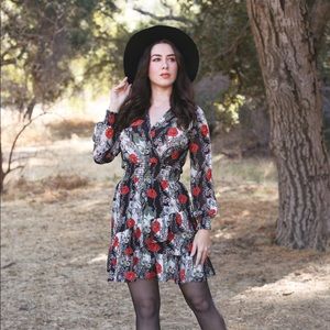 Smak Parlour Savvy Scene Floral Dress